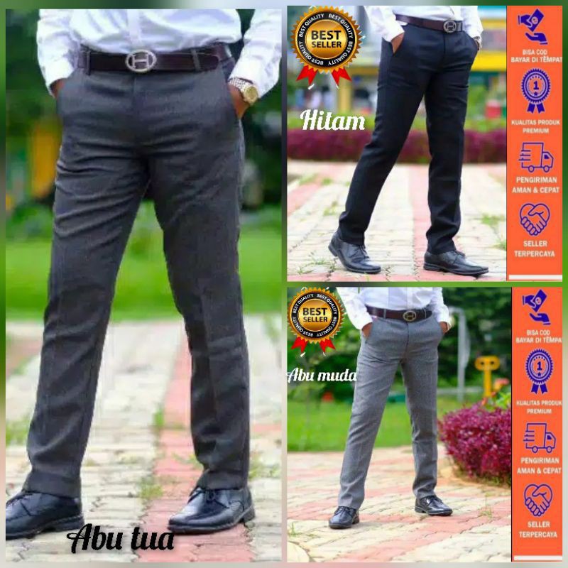 CELANA KANTOR FORMAL PRIA SLIMFIT BAHAN DASAR KAIN WOLL CELANA KANTOR FORMAL PRIA SLIMFIT BAHAN DASAR KAIN WOLL