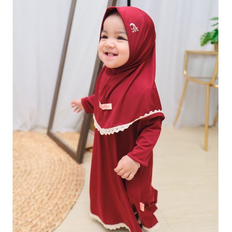 HONEYBLOSSOM gamis bayi lucu polos cantik / gamis bayi perempuan 6 12 bulan