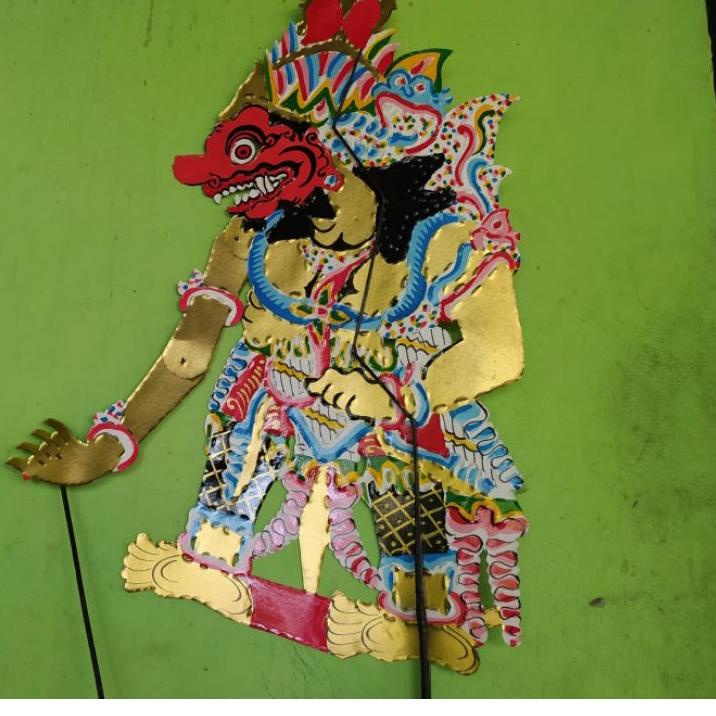 [PRODUK WDL7V] wayang kertas Kumbokarno/Buto raton tinggi wayang -+80cm MCF
