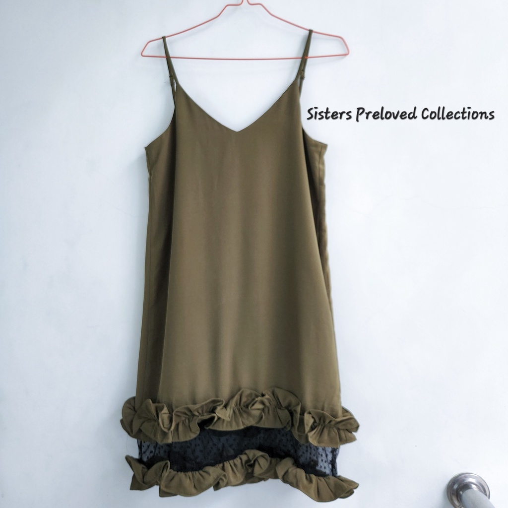 Dress Outer Pomelo Ala Korea warna Army