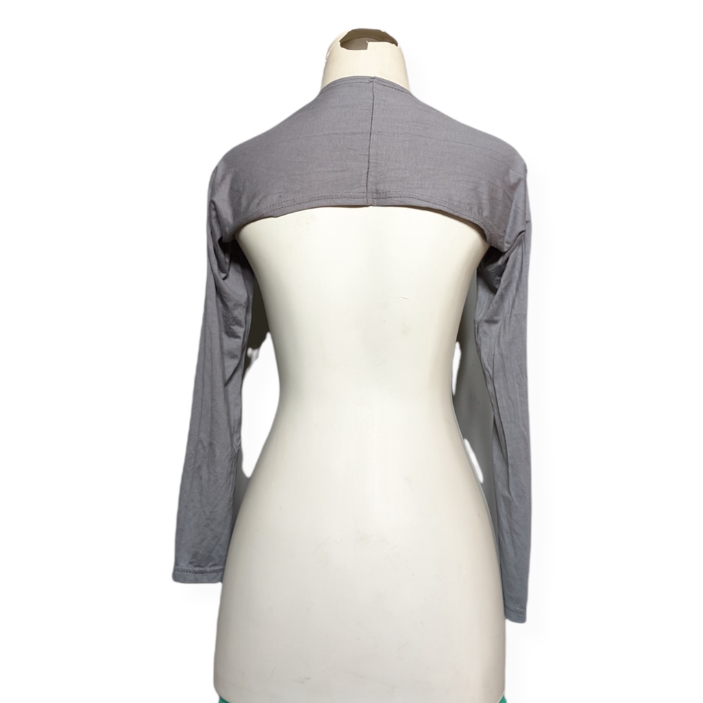 Manset Tangan Handsock Balero Sambung Wanita Bahan Spandek Rayon Premium Import Murah Bandung-Abu tua