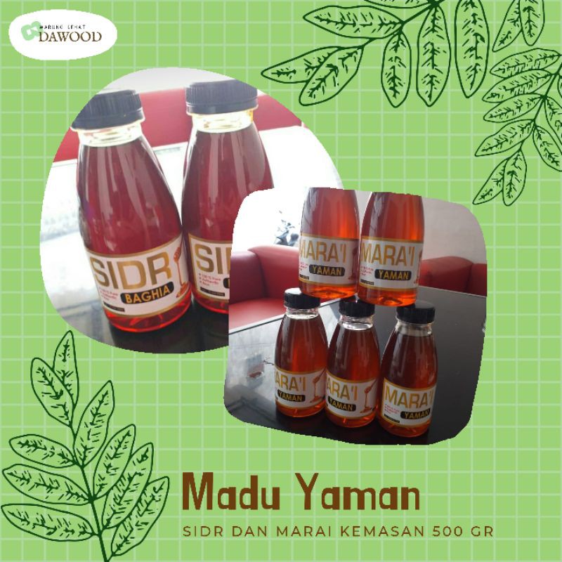 

Madu Yaman Marai & Sidr Baghia 500 gram || IMPOR MANIS MURNI MURAH