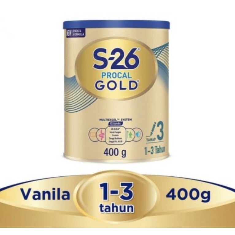 

S26 Procal GOLD Tahap 3 Vanila Susu Pertumbuhan Anak 1-3 - 400gr