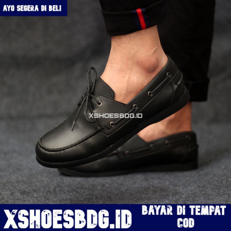 Valiant Sepatu Formal Pria Oxford Hitam Casual Kulit PU Antislip Original Branded