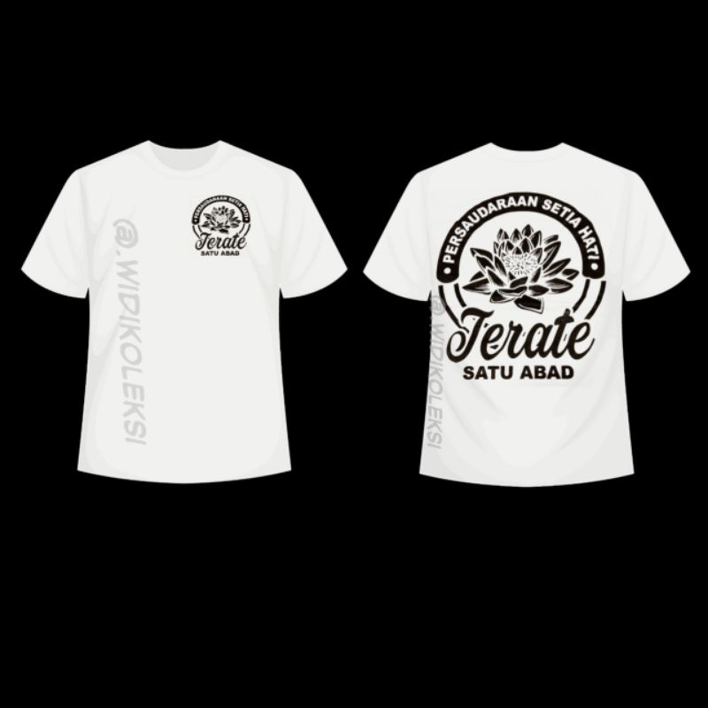 kaos sh teratai sablon lengan pendek