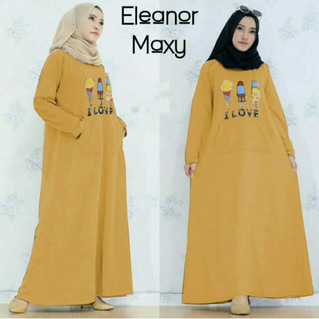 JC IO Ready eleanor maxi / GAMIS WANITA KEKINIAN (ADA 4 WARNA)