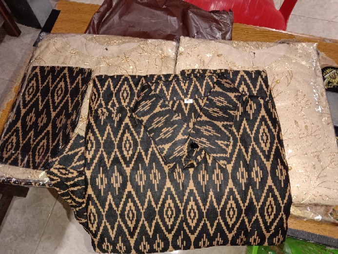 Promo Termurah Ada Anak. Batik Couple Qiona Brocade Free Selendang