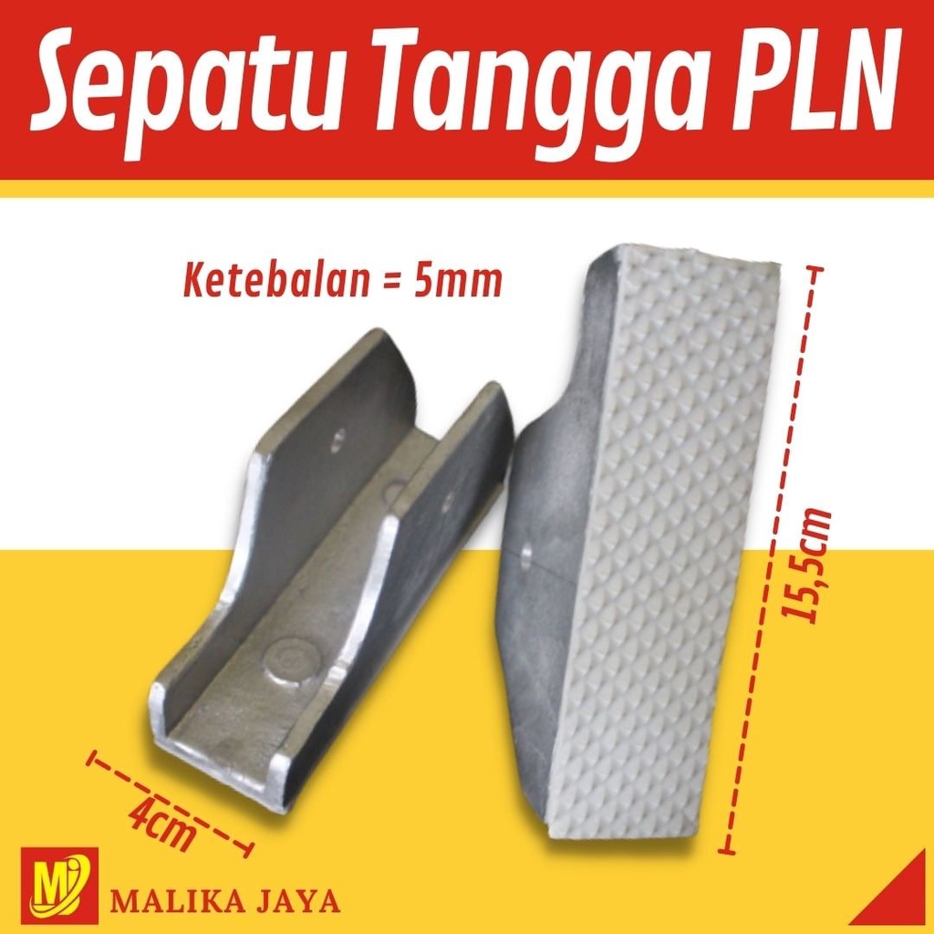 Paket Sepatu Tangga PLN Aluminium isi 2 pc