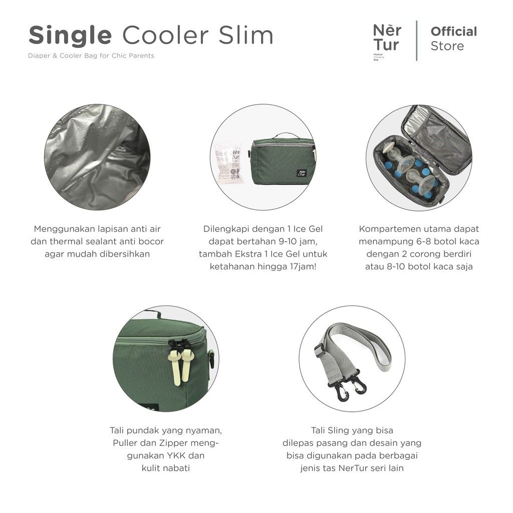 Nertur - Single Cooler Slim / Tas Penyimpanan ASIP