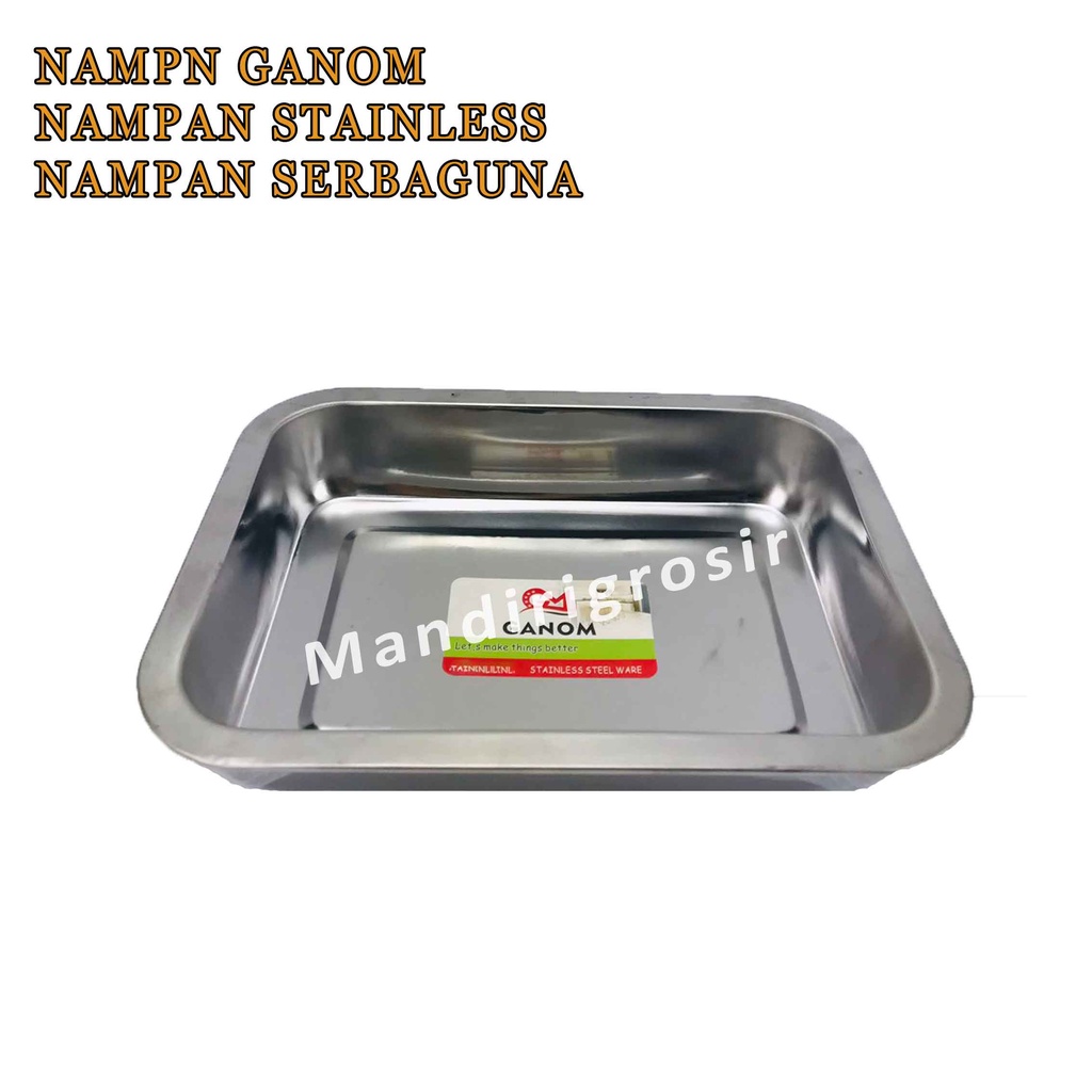 Nampan Stainless Steel * Nampan Ganom * Tempat Penyimpanan Makanan * Serbaguna