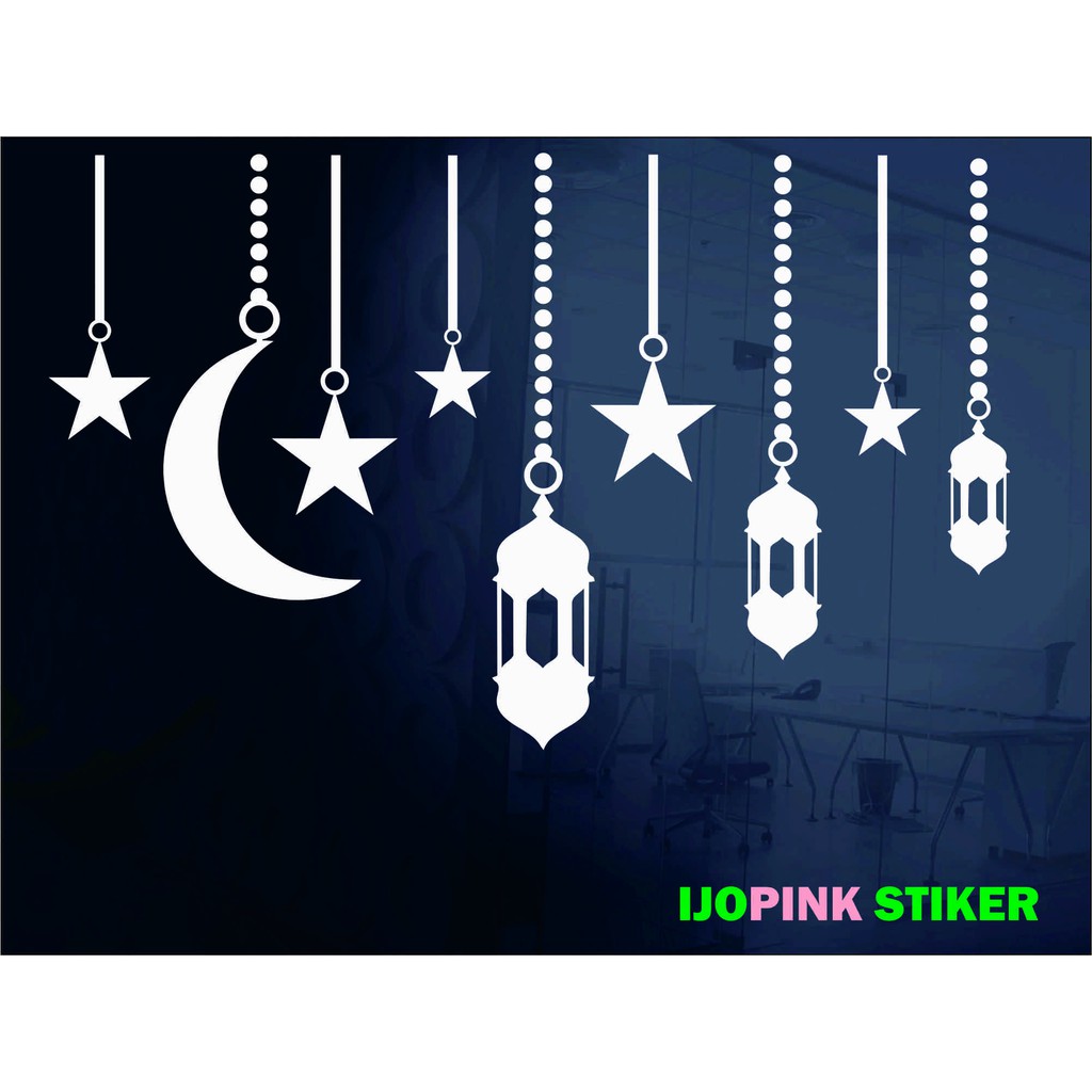 

Stiker Dekorasi Idul Fitri Bulan Bintang Lentera