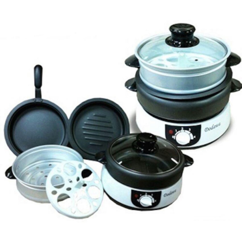 Promo kompor listrik dan wajan   panci dodawa multi functional cooker 8 in 1 Diskon