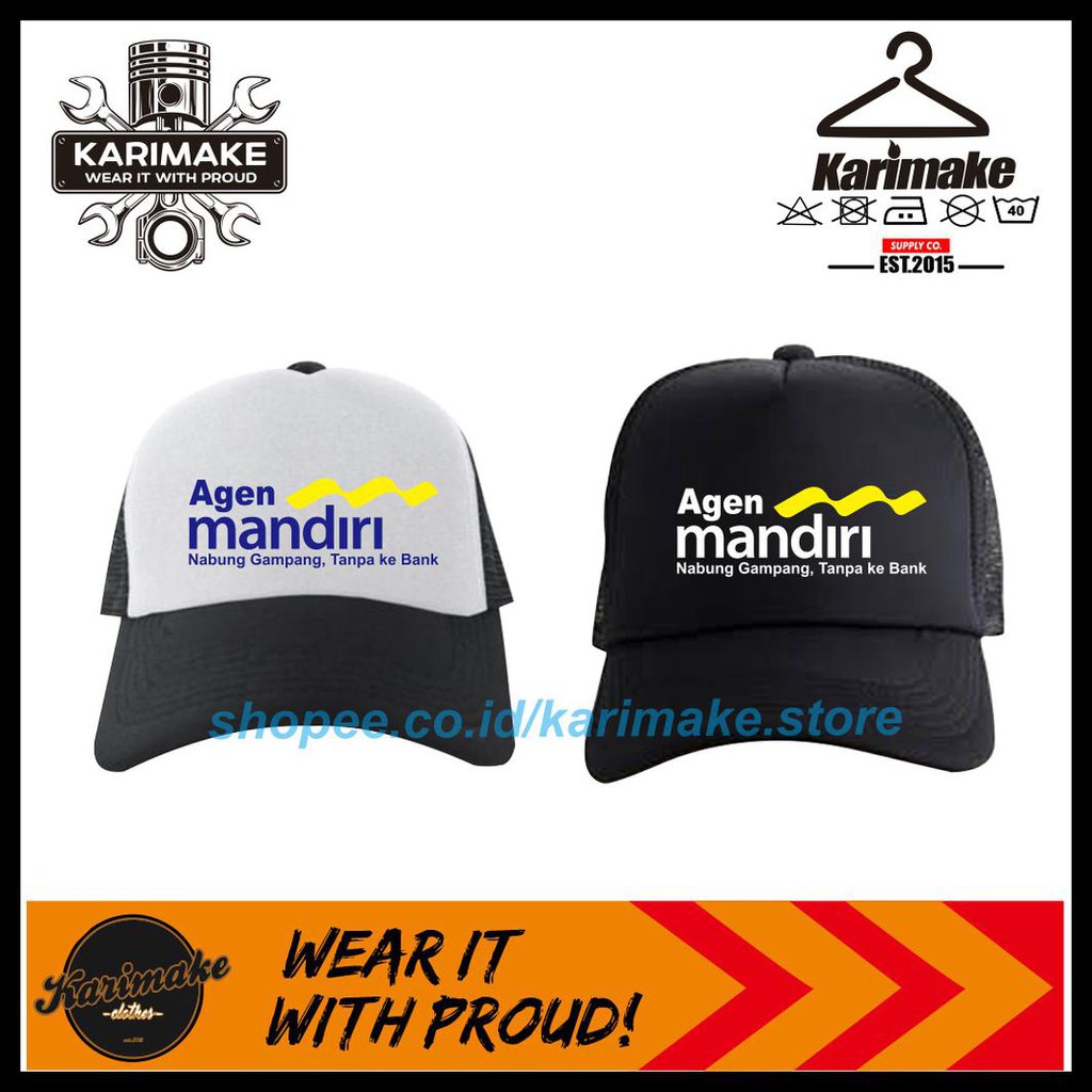 Model Baru Topi Agen Brilink Agen Mandiri Agen Bni 46 Topi Trucker Jaring