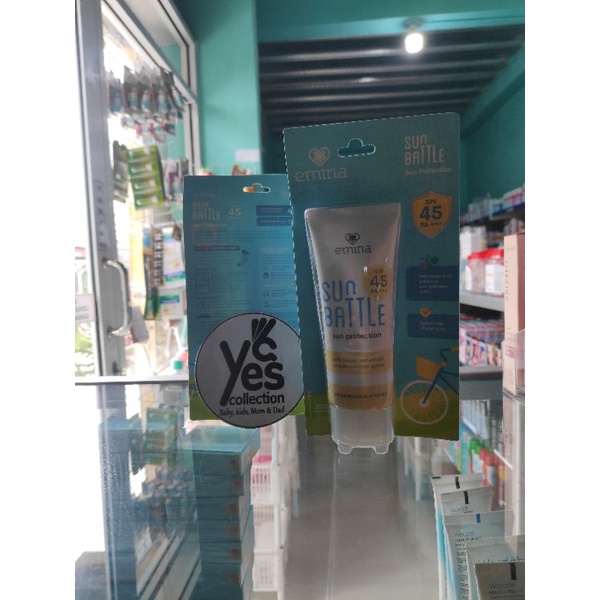 Emina Sun Battle SPF 50 PA++++ Cica Acne Fighter - Barrier Hydraburst Protection 30ml - 60ml SPF30 Sunscreen Muka Sunblok Wajah Tabir Surya Aftersun All Skin Type
