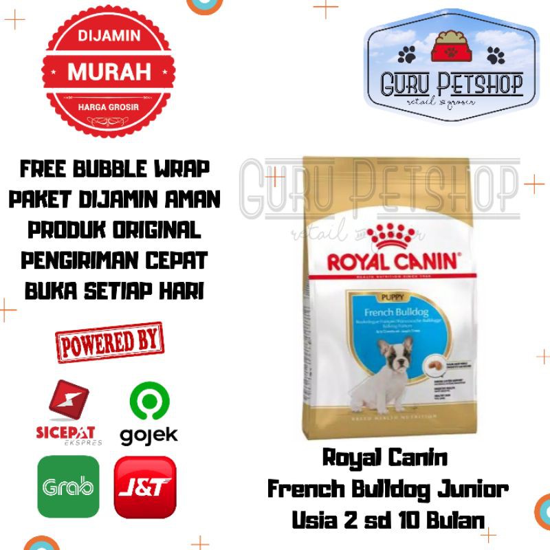 Royal Canin French Bulldog Puppy 3Kg Freshpack Makanan Anak Anjing French Bulldog