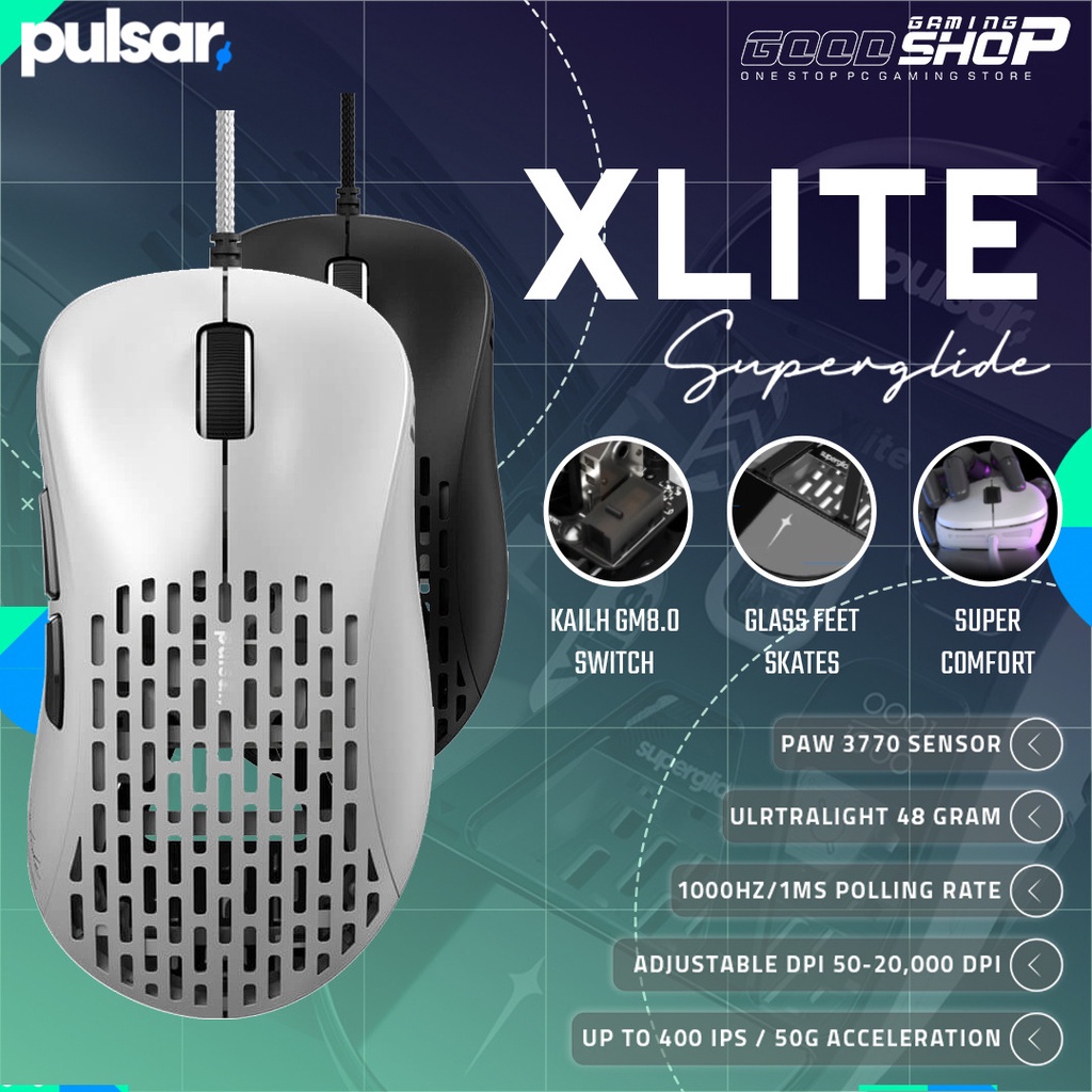 Pulsar XLITE Superglide LIMITED EDITION - Wired Gaming Mouse