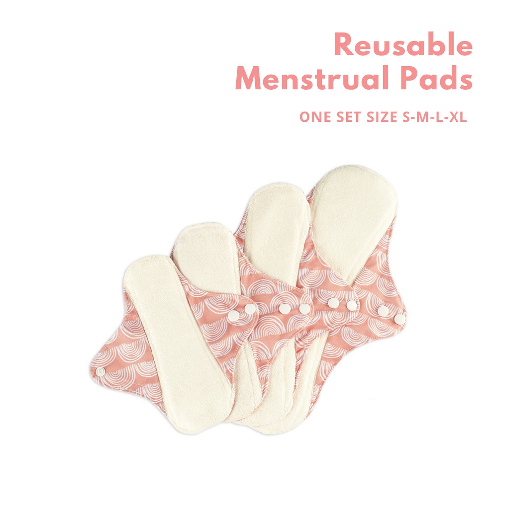 MENSTRUAL PAD SET BABYCLO SIZE S - M - L - XL PEMBALUT KAIN MENSPAD