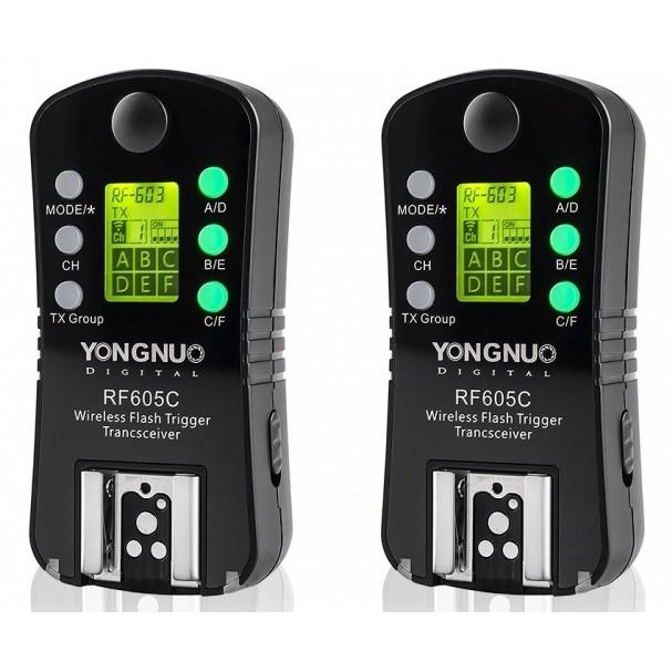 Yongnuo Flash Trigger Rf-605-C Wireless Transceiver Kit For Canon