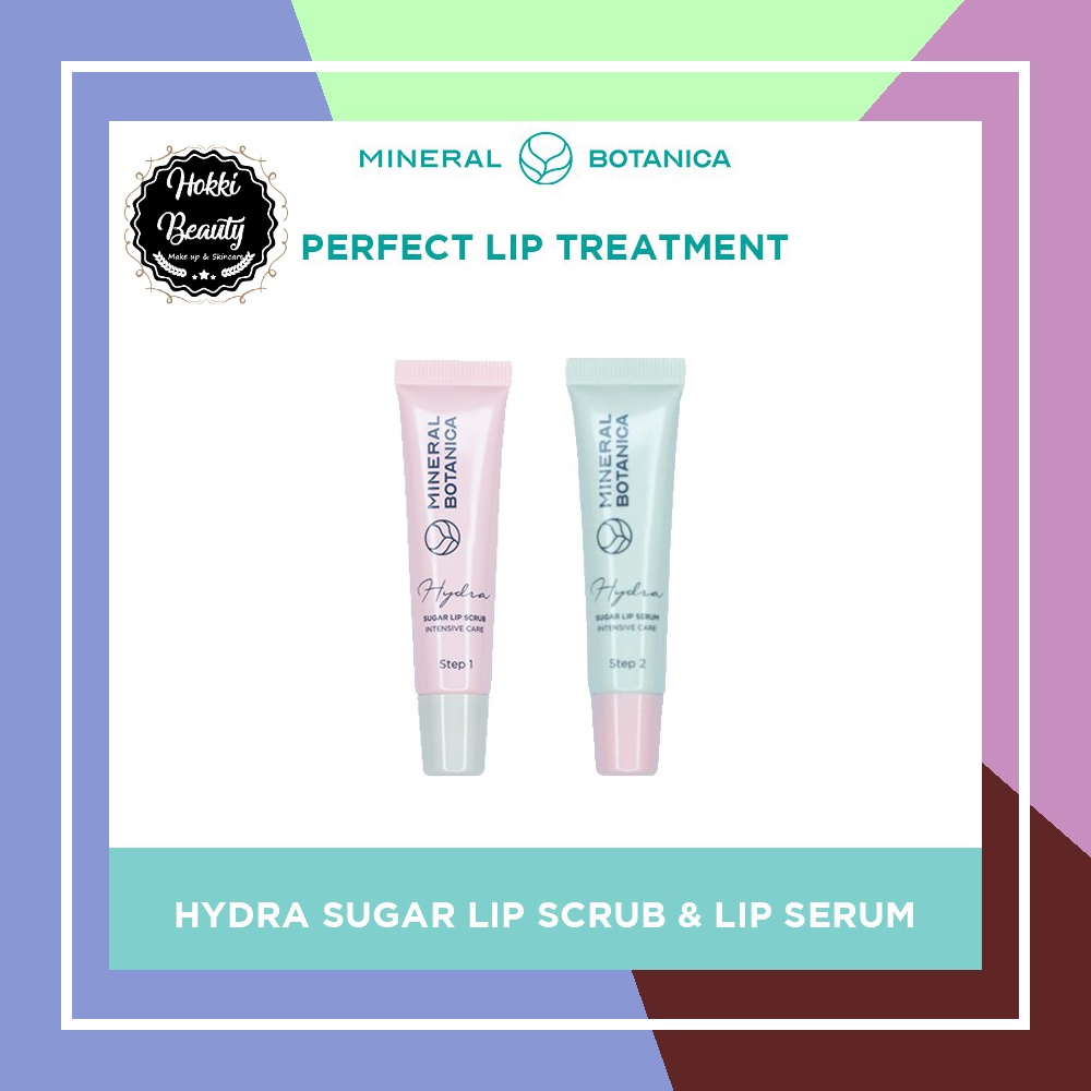 Mineral Botanica Hydra Sugar Lip Scrub dan Lip serum Intensive Care