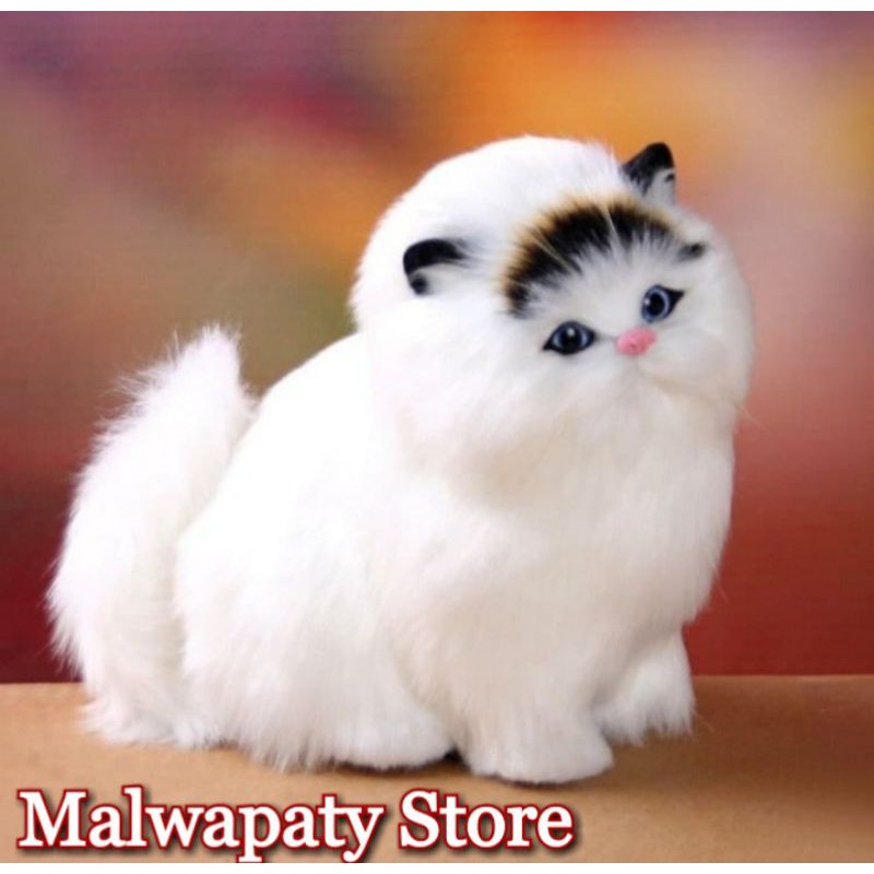 BONEKA FLUPPY SIMULASI KUCING UKURAN MEDIUM DENGAN SUARA SEPERTI ASLI