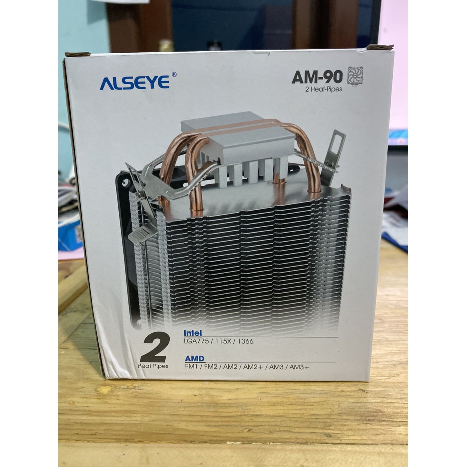 Alseye AM-90 2 pipa Fan Processor CPU Cooler Muliplatfrom RGB Alseye Am90 2 Heat pipes