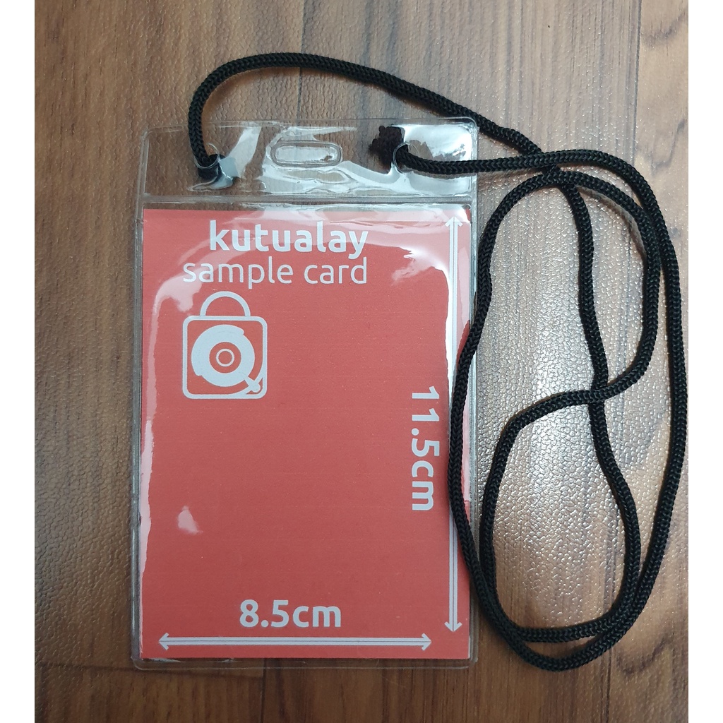 Paket Kantong Kartu Panitia + Tali Kur Name Tag ID Card Holder 8.5cm x 11.5cm