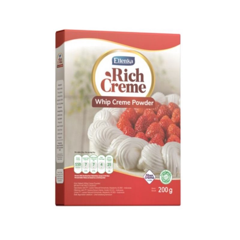 

Ellenka Whipped Cream Rich Cream kemasan 200 gram