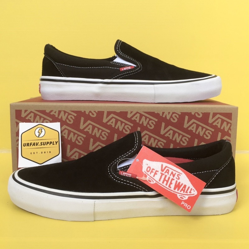 VANS Slip On Pro Black White ss 20 Popcush Insole ORIGINAL BNIB Global Market LEGIT 100%
