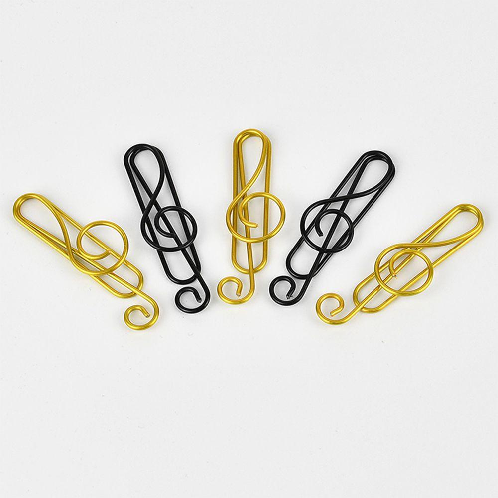 Nanas 20pcs Klip Kertas Mini Treble Clef Bookmarklet Kantor Sekolah Pengikat Perlengkapan
