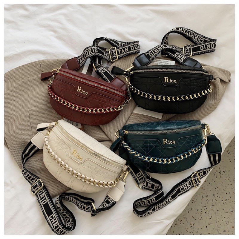 ✨✨HOT SALEE✨✨ TAS SLINGBAG SHOULDER BAG DADA PINGGANG STRAP IMPORT WANITA CEWEK RANTAI JALAN LB- 176