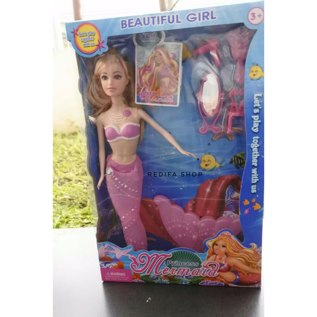 Mainan anak - Boneka Barbie Mermaid / duyung standar SNI