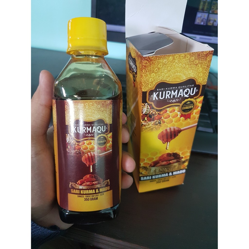 Madu Obat Radang Infeksi Tenggorokan Amandel Untuk/BUat Anak Dan Dewasa KurmaQu Sari Kurma Plus Madu 100% Original