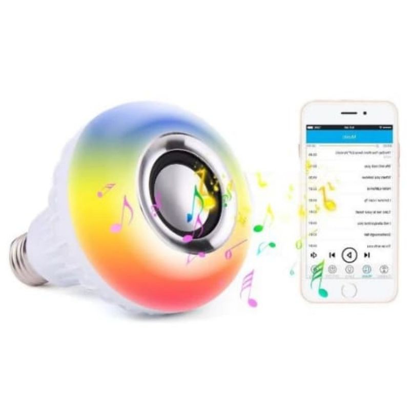 Bohlam LED RGB E27 12W with Bluetooth Speaker - WJ-L2 - White