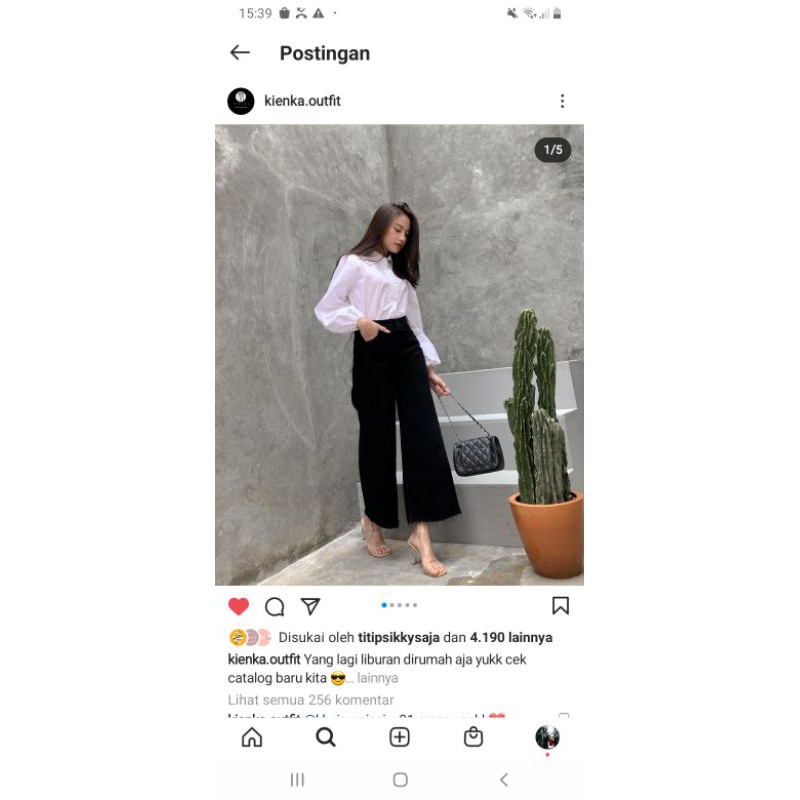 Niyana dark kulote Kienka Outfit