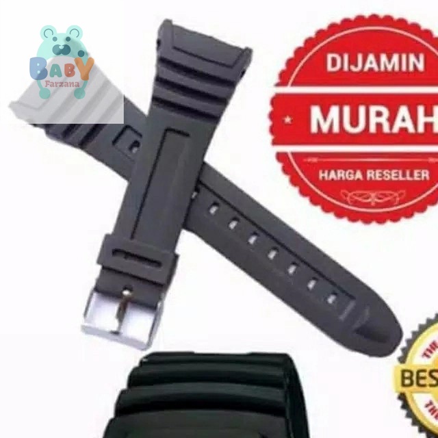 TALI STRAP JAM CASIO W-96H W96H W96-H W 96 H RUBBER TALI CASIO W 96H