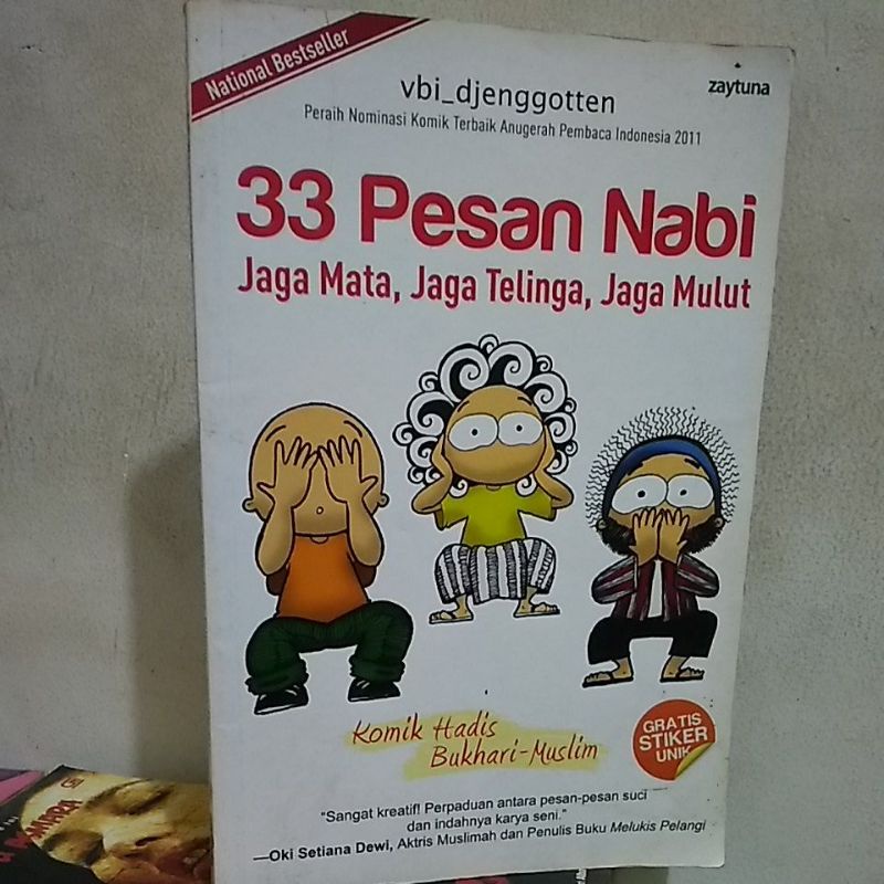 Buku Original 33 Pesan Nabi Jaga Mata.Telinga dan Jaga Mulut