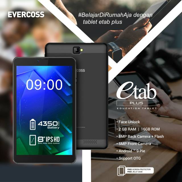 Evercoss Etab plus M80 8 inch 2/16 Garansi Resmi