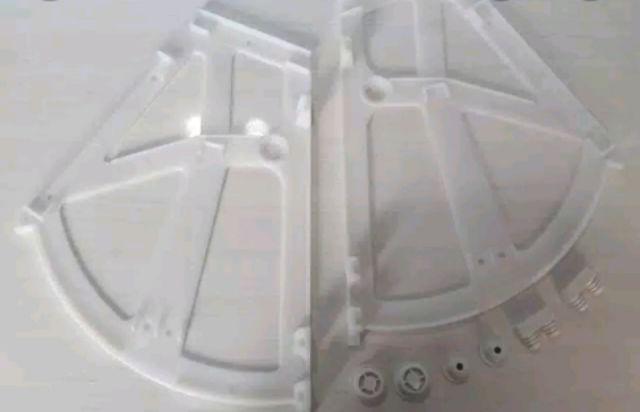 Bracket Fitting Engsel / Rel Lemari Rak Sepatu Putar 2 Dua Susun Sekat Plastik