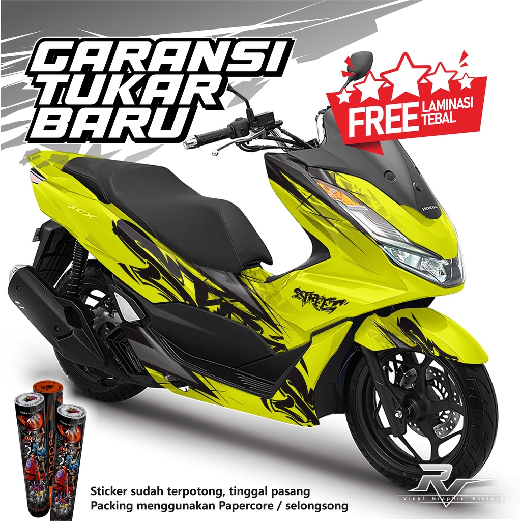 Decal stiker custom motor striping PCX 160 / pcx 150 Full body , aksesoris motor cutting sticker