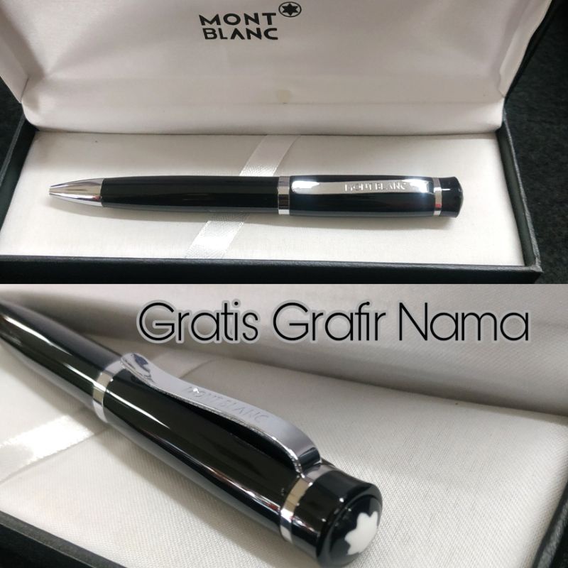 

pulpen ballpoin mewah Montblanc exclusive gratis Grafir nama
