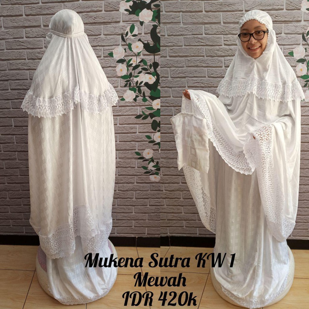 Mukena Setelan Dewasa Sutra Mewah - Rukuh Mahar Kado Hantaran Parcel Seserahan Zaidan Mall