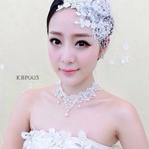 [PRODUK TERBATAS] NECKLACE BROKAT AKSESORIS WEDDING KALUNG PENGANTIN KBP003