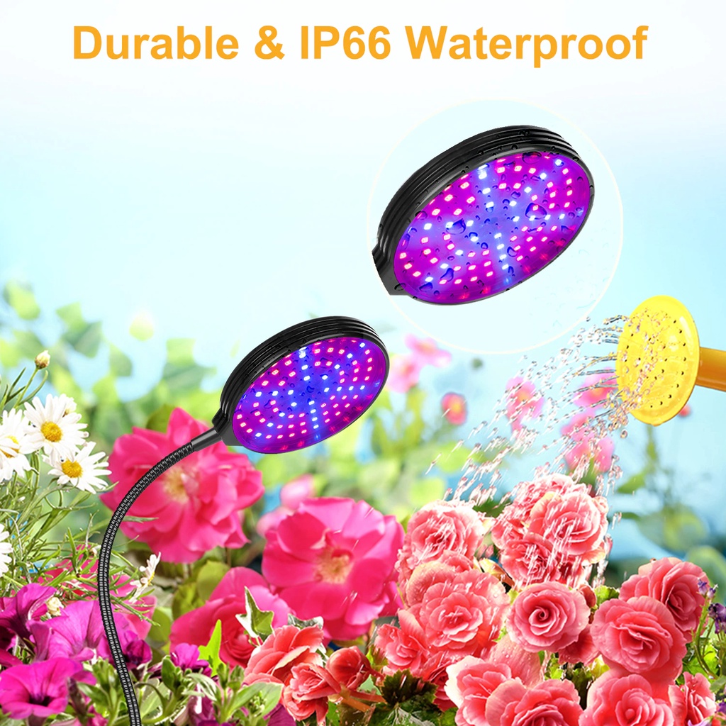 LED matahari buatan untuk tanaman dalam ruangan yang kurang sinar matahari agar tetap segar dan hidup Tanaman Matahari buatan Phytolamp Fitolamp Grow 3 Kepala 45W GL35 Full Spectrum LED Grow light ,DC5V USB WITH Clip,Grow Light for Indoor Plants