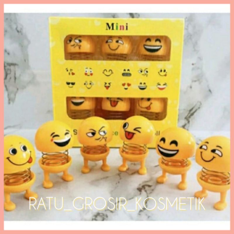 PROMO ECER!!SPRING DOLL EMOJI GERAK MINI/BONEKA PER EMOJI GOYANG