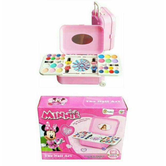 MAINAN ANAK PEREMPUAN MAKE UP NAIL ART FROZEN KITTY MAINAN DANDAN MAKE UP KOPER KADO ANAK-5