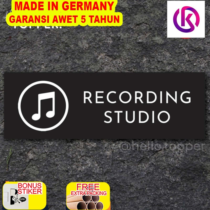 

Grosir Sign Akrilik Recording Studio Printed | Sign Board Akrilik