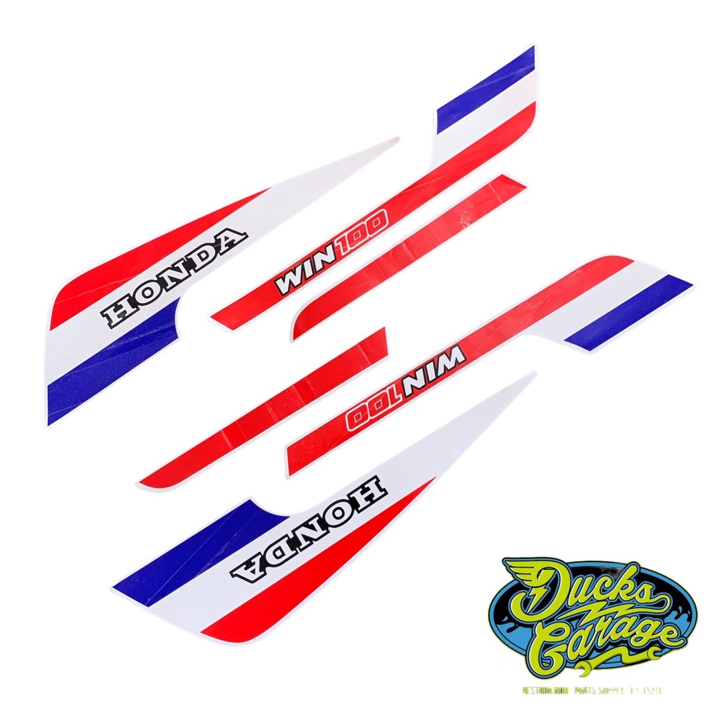 striping sticker stiker list body honda win 100 custom