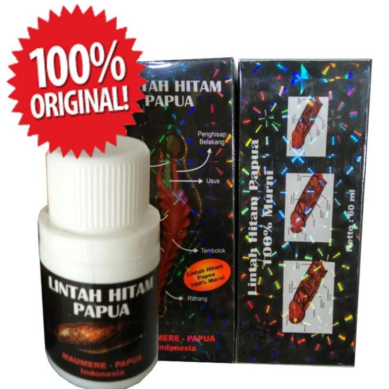 Minyak Lintah Papua asli original hitam yang berkhasiat
