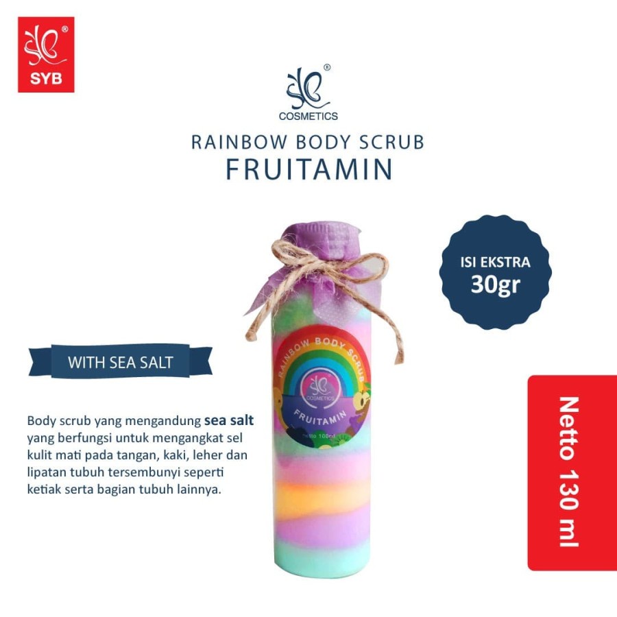 ✨ AKU MURAH ✨SYB Rainbow Body Scrub Fruitamin