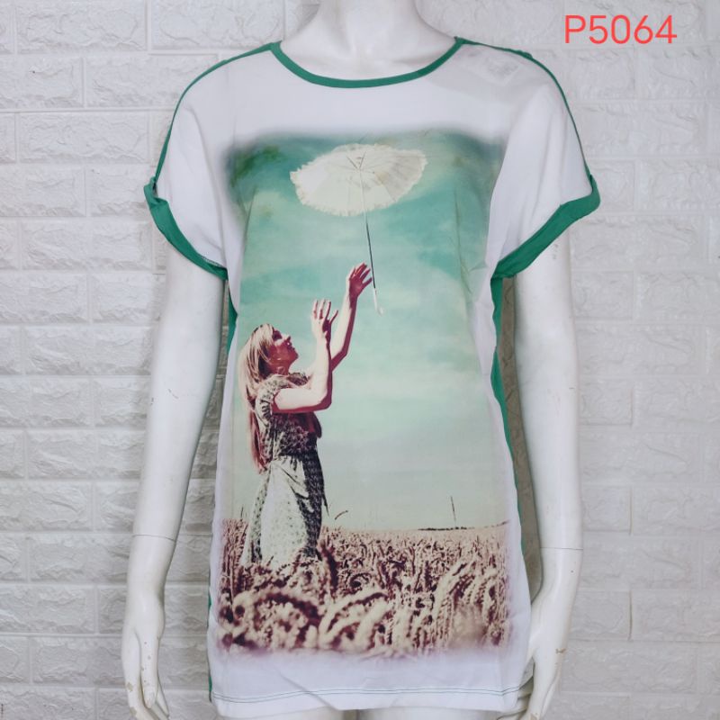 NEW Kaos T-Shirt Wanita Terbaru LOGO JEANS AP5064